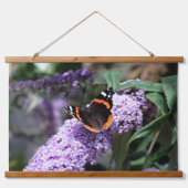 Schmetterling Wandteppich Mit Holzrahmen (Vorderseite)