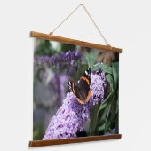 Schmetterling Wandteppich Mit Holzrahmen (Gewinkelt)