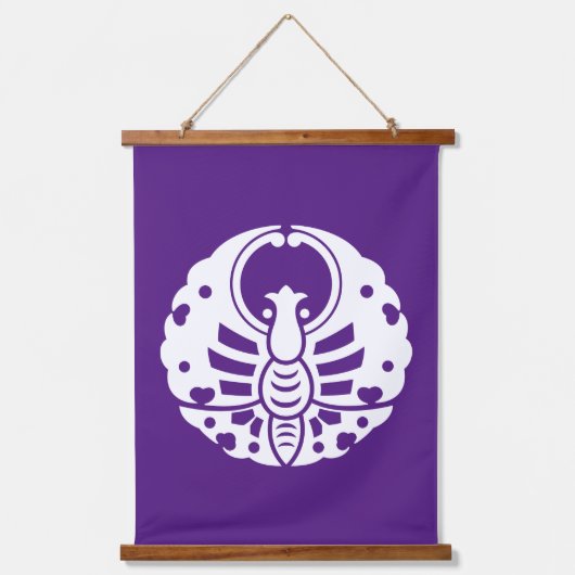 Schmetterling Wandteppich Mit Holzrahmen (Vorderseite)