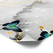 Schmetterling war nicht geboren schöner Zitat Poster (Ecke)