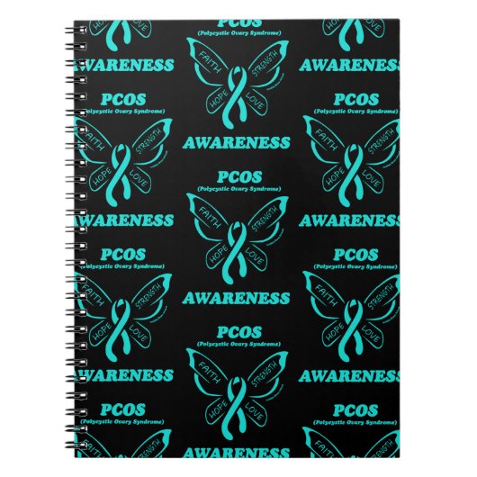 Schmetterling/Warrior...PCOS-Notebook Notizblock (Vorderseite)