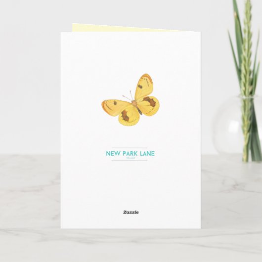 Schmetterling - Was ist, wenn ich stürze? - Inspir Karte (Rückseite)