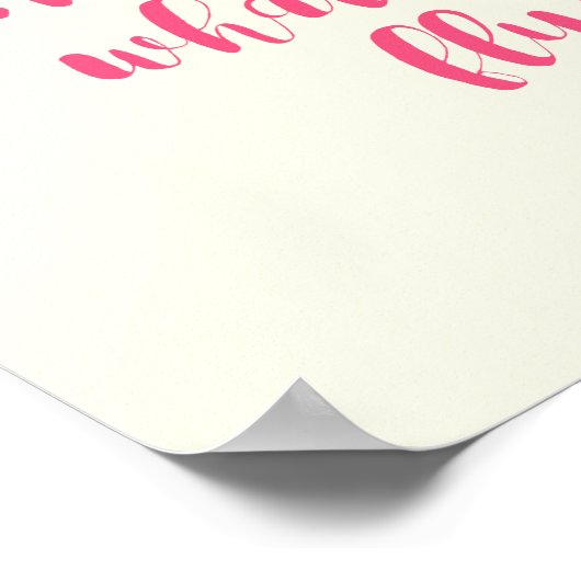 Schmetterling - Was ist, wenn ich stürze? Inspirat Poster (Ecke)