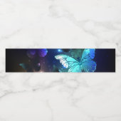 Schmetterling Wasserflaschenetikett (Einzelnes Label)