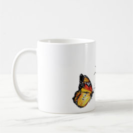 Schmetterling Watercolor drawingWhite Tasse