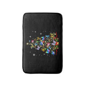 Schmetterling Weihnachtsschaum Frauen Mädchen Weih Badematte (Vorderseite Vertikal)