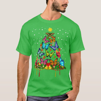 Schmetterling Weihnachtsschaum Frauen Mädchen Weih T-Shirt