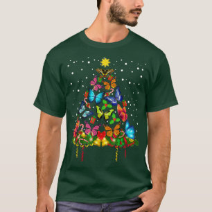 Schmetterling Weihnachtsschaum Frauen Mädchen Weih T-Shirt