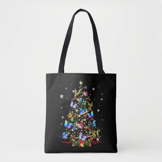 Schmetterling Weihnachtsschaum Frauen Mädchen Weih Tasche (Vorderseite)