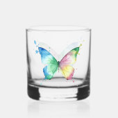 Schmetterling Whiskyglas (Rückseite)
