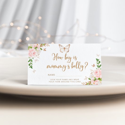 Schmetterling wie groß ist der Bauch der Mama Begleitkarte