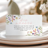 Schmetterling Wildblume Brautparty Rezept Anfrage Begleitkarte