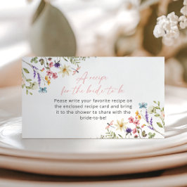 Schmetterling Wildblume Brautparty Rezept Anfrage Begleitkarte