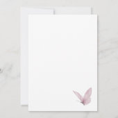 Schmetterling-Wildblume Fall-Brautparty Einladung (Rückseite)