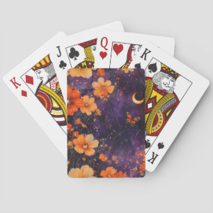 Schmetterling Wildblume im Vintage-Stil (10) Spielkarten