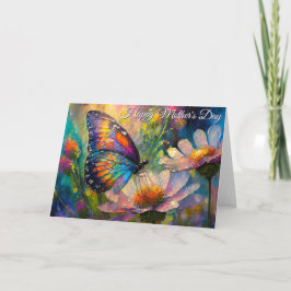 Schmetterling Wildblume Sonnenaufgang Muttertag Karte