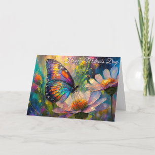 Schmetterling Wildblume Sonnenaufgang Muttertag Karte
