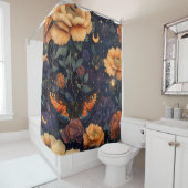 Schmetterling Wildblume Vintage (2) Duschvorhang (Beispiel)