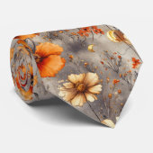 Schmetterling-Wildblume Vintage (8) Krawatte (Gerollt)