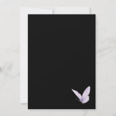 Schmetterling Wildblumen Brautdusche Einladung (Rückseite)