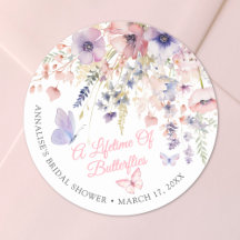 Schmetterling Wildblumen Brautparty