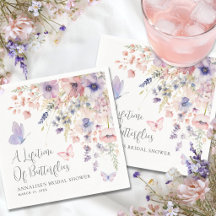 Schmetterling Wildblumen Brautparty