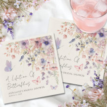 Schmetterling Wildblumen Brautparty