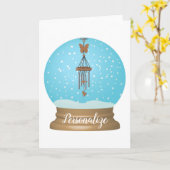 Schmetterling-Windschneedecke einzigartig whimsisi Karte (Gelbe Blume)