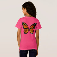 Schmetterling Wings Mädchen-T - Shirt-niedliches
