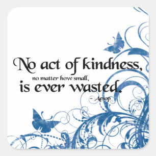 Schmetterling Wirbel Güte Quadratischer Aufkleber