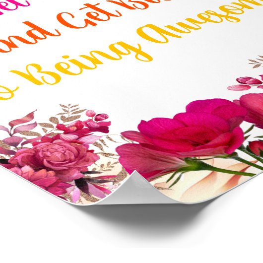 Schmetterling wird bald gut poster (Ecke)