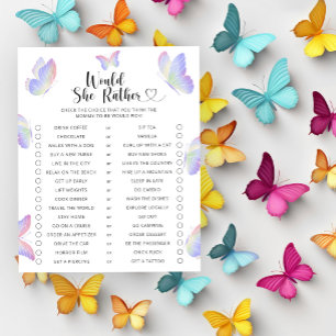 Schmetterling / Würde sie eher Baby-Duschspiel
