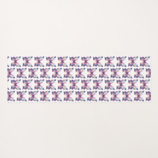 Schmetterling Yogamatte (Rückseite (Horizontal))