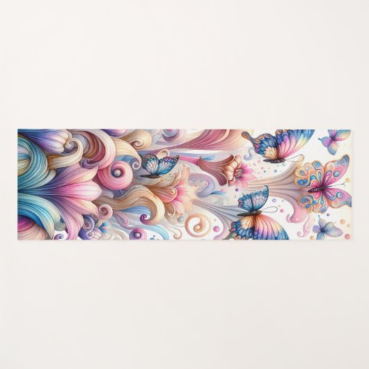 Schmetterling Yogamatte (Vorderseite (Horizontal))