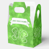 Schmetterling Zeichne benutzerdefinierte grüne Was Geschenkschachtel (Geöffnet)