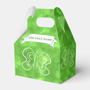 Schmetterling Zeichne benutzerdefinierte grüne Was Geschenkschachtel