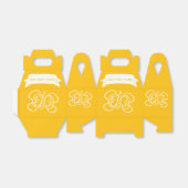 Schmetterling Zeichne Custom Yellow Geschenkschachtel (Ungefaltet)