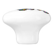 Schmetterling-Zitat zur Inspiration Keramikknauf (Seitenansicht)