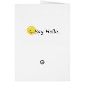 Schmetterling-zu-Blume-Karte (Hinten)