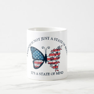 Schmetterling zum 4. Juli Kaffeetasse