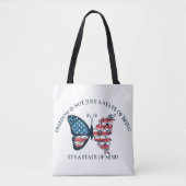 Schmetterling zum 4. Juli Tasche (Vorderseite)