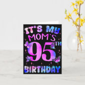 Schmetterling zum 95. Geburtstag der Mutter Glückl Karte (Gelbe Blume)