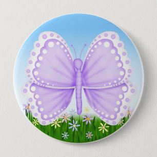 Schmetterling zurück zu Schule, Button