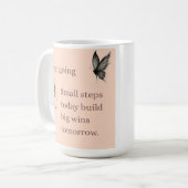 Schmetterling Zwei-Ton-Kaffeetasse Kaffeetasse (Vorderseite Links)