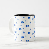 Schmetterling Zweifarbige Tasse (Vorderseite Links)