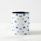 Schmetterling Zweifarbige Tasse (Mittel)