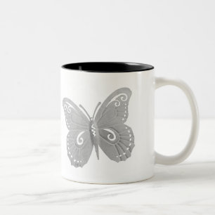 Schmetterling Zweifarbige Tasse