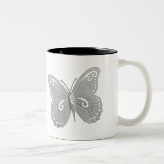 Schmetterling Zweifarbige Tasse (Rechts)