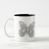 Schmetterling Zweifarbige Tasse (Links)