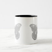 Schmetterling Zweifarbige Tasse (Mittel)